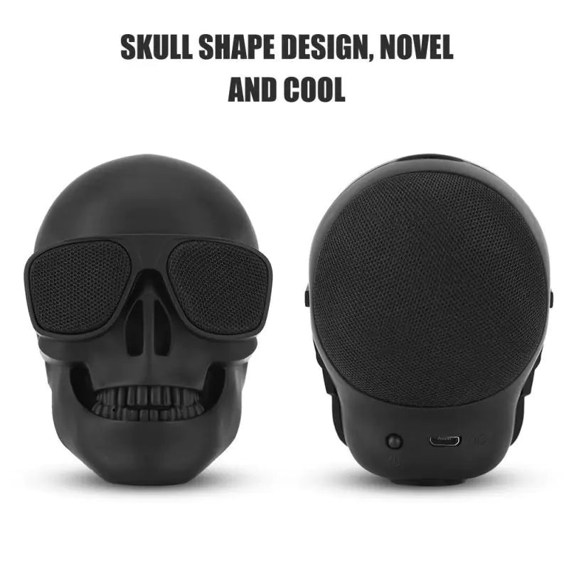 Skull Head Speaker Portable Mini Bluetooth-compatible